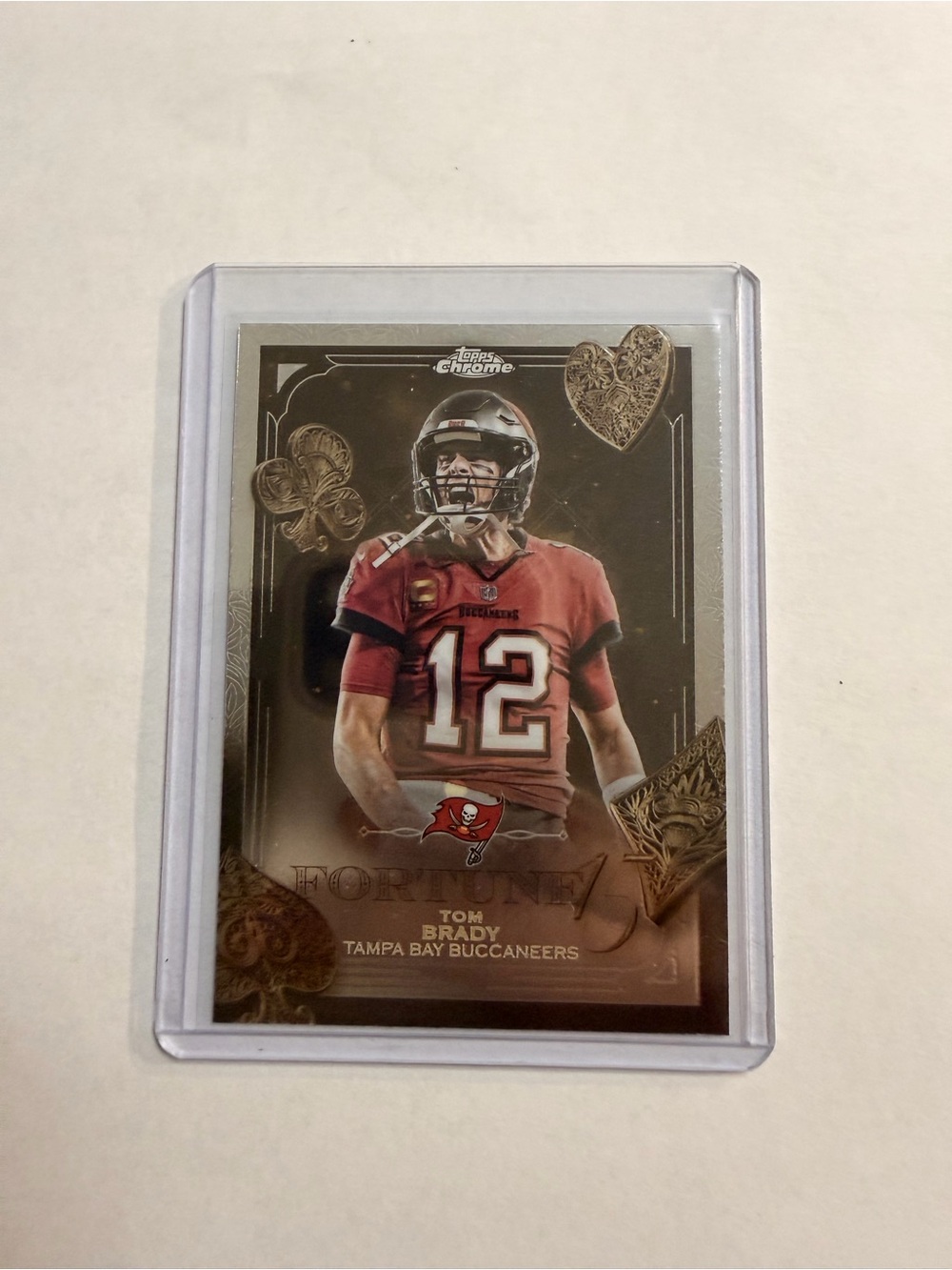 🔥2025 topps chrome NFL Tom Brady Fortune 15 Insert F15-35 Patriots Buccaneers